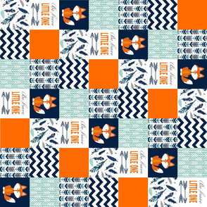 Fox Patchwork with  Aqua