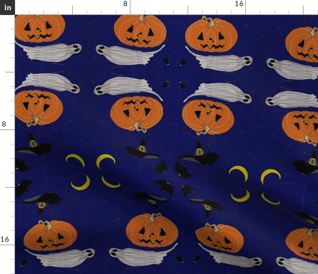 HALLOWEEN EMBROIDERING Dark night textile&yarn