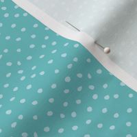 dots on turquoise