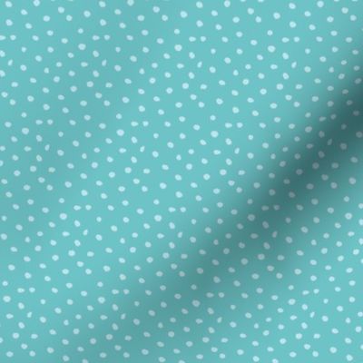 dots on turquoise