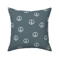peace sign fabric - stone sfx4011 -  boho hippie fabric, earth toned kids bedding, neutral nursery fabric