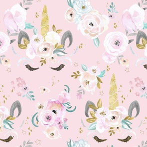 unicorn floral-blush