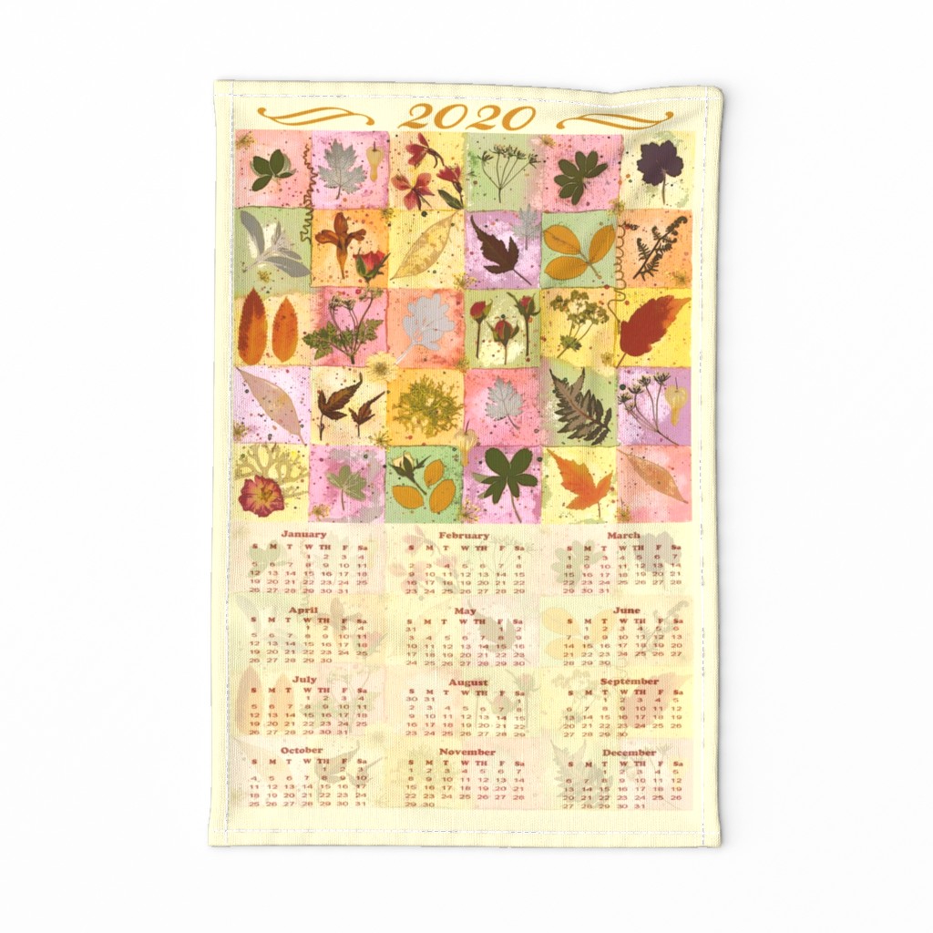 2020 calendar squares