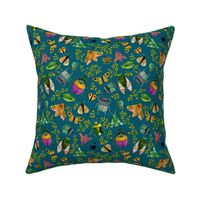 Beautiful Bugs {Teal} - medium