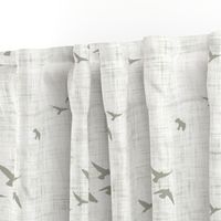 Flying birds beige