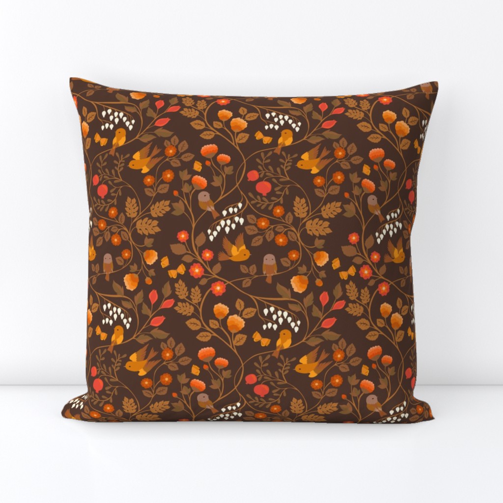 Fruit Birds Chinoiserie {Autumn} - medium