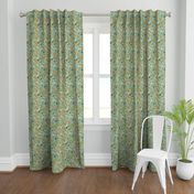 Fruit Birds Chinoiserie {Eggshell Blue} - medium