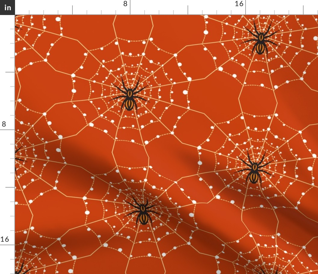 Halloween spiders' webs