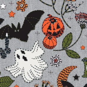 Embroidered halloween