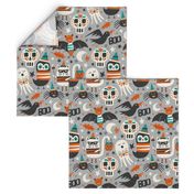 Halloween Party - Grey Large Scale 