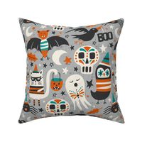 Halloween Party - Grey Large Scale 