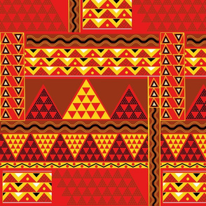 Polynesian Tribal-mountain triangle