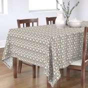 Art Deco Floral Lattice, Earthy Hues