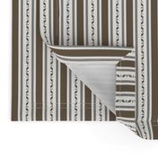 Vertical Ribbon Stripes, French Gray, White