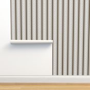 Vertical Ribbon Stripes, French Gray, White