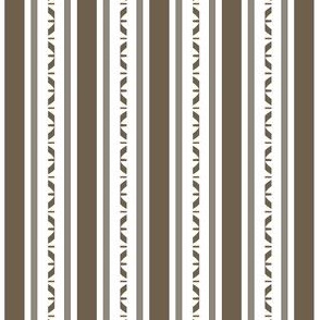 Vertical Ribbon Stripes, French Gray, White