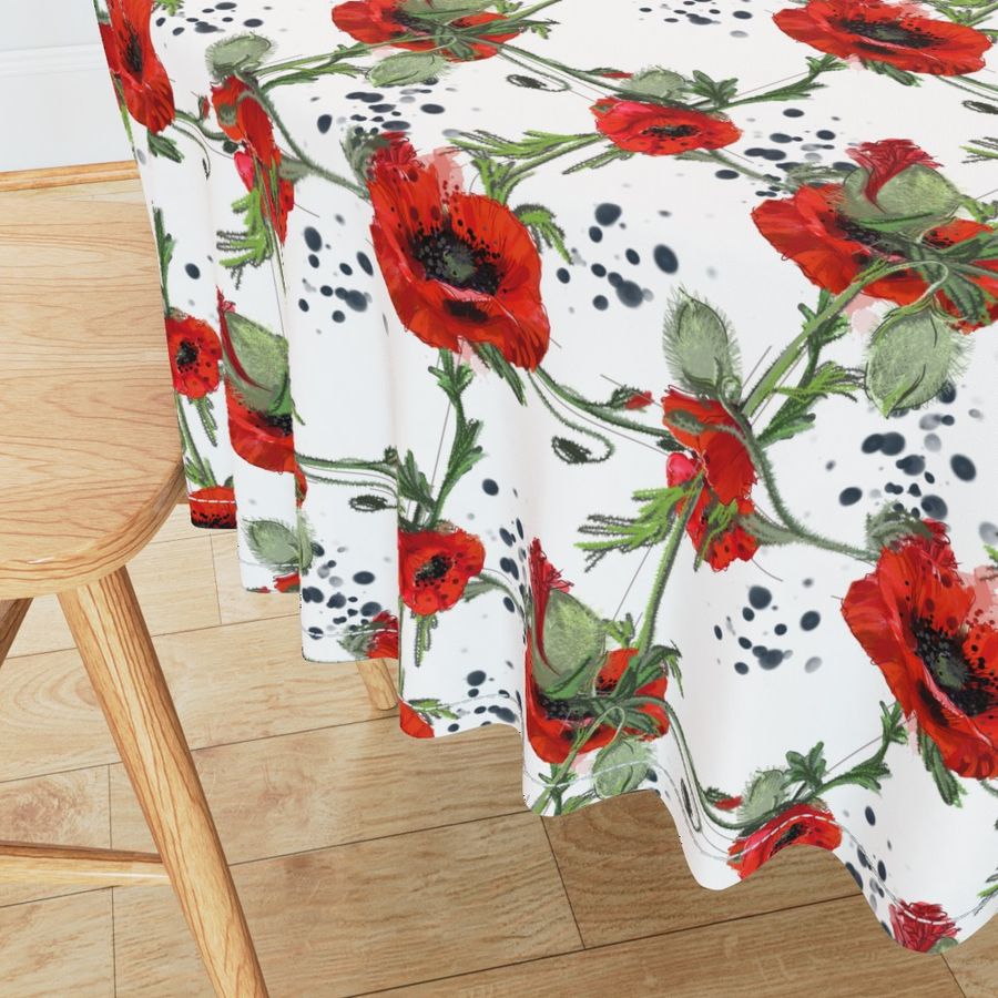 Poppies plaid