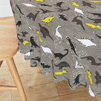 Dinosaurs {Silver/Yellow}