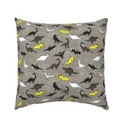 Dinosaurs {Silver/Yellow}