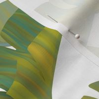 Banana Leaves white background