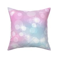 Large Magical Bokeh and Sparkles Pattern in Mermaid Colors