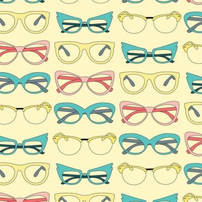 Retro spectacles on lemon