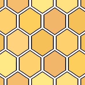 Save the Honey Bees  - Honeycomb med  (can be resized)   