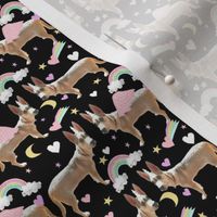custom dog unicorn fabric