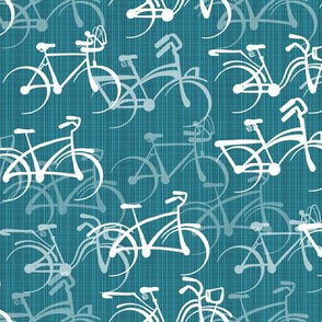 Biking | Teal Faux Texture | Standard Size