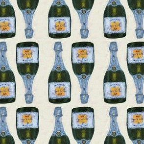 Champagne bottles - blue brut rose