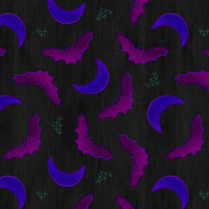 Twilight Bat Embroidery