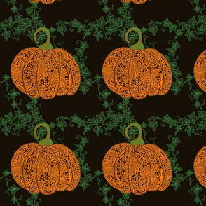 Pumpkin Lace swatch size