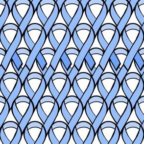 Prostate Cancer Light Blue Ribbons Stacked Lattice