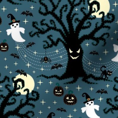 happy spooky halloween ★ dark teal