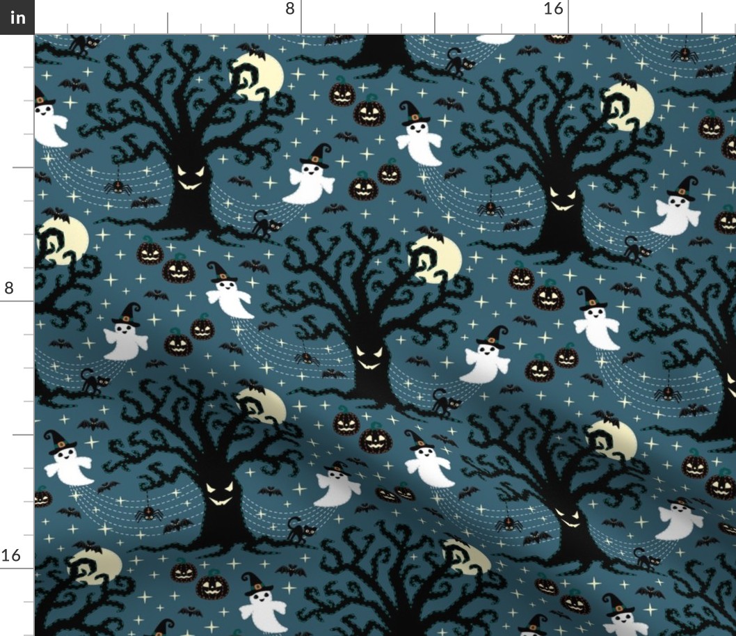 happy spooky halloween ★ dark teal