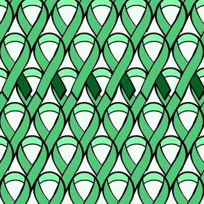 Liver Cancer Green Ribbons Stacked Lattice