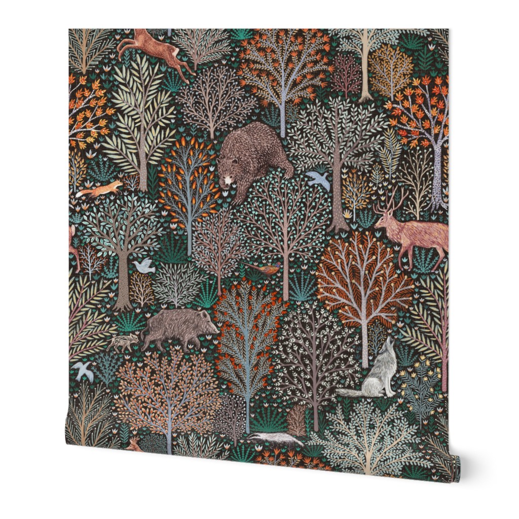 Forest animals large scale