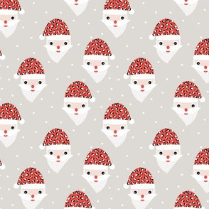 Santa claus and leopard friend animals skin  Christmas panther trend beige red hat SMALL