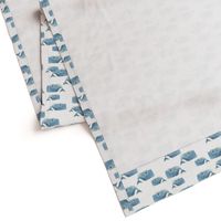 Whale Pod in Blue - Small Size