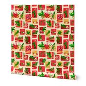 Winter Floral Gift Box Christmas Colours