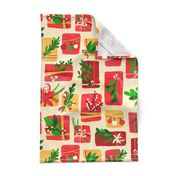 Winter Floral Gift Box Christmas Colours