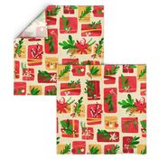 Winter Floral Gift Box Christmas Colours