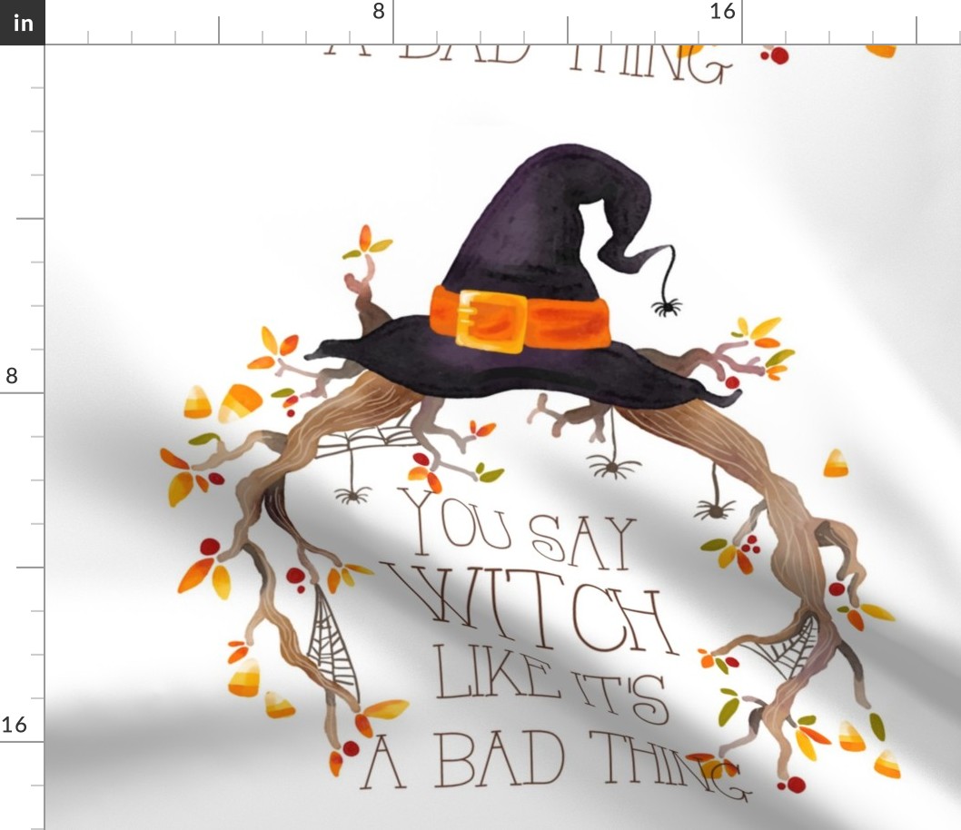 FS You Say Witch Halloween Embroidery