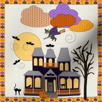 Halloween Embroidery, swatch