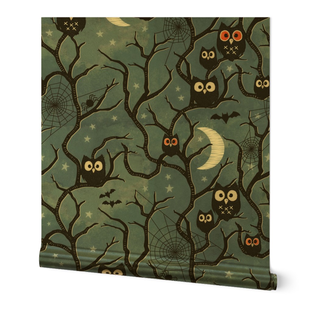 Spooky woods owls