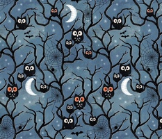 Spooky woods owls
