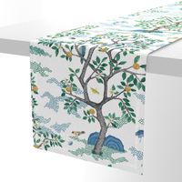 Multi Citrus Grove Toile White