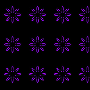 Purple Night Funky Flower