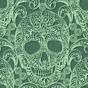 Lace Skulls {Mint}