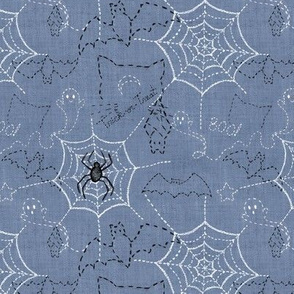 Spider web embroidery